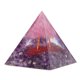 thumbnail image 3 of Verdant Touch Adorno epoxi pirámide de resina epoxi, buena durabilidad, exquisita mano de obra, pirámide morada, piedra de poder para sala de estar, dormitorio, oficina, 3 of 14