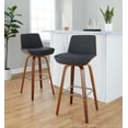 thumbnail image 2 of Corazza 30" Fixed-Height Bar Stool, Bar Chairs, Swivel Bar Stools, Bar Stools Set of 2, 2 of 6