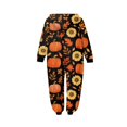 thumbnail image 4 of Halloween Family Pajamas Funny Pumpkins Zipper Hooded Jumpsuit Matching Family Pjs Sleepwear, 4 of 4
