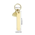 thumbnail image 2 of Key Rings for Keychains, 2 Inch Length Copper Strip Pure Brass Keychain, 2 of 5