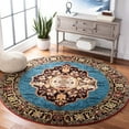 thumbnail image 2 of SAFAVIEH Vintage Hamadan Tahnee Oriental Area Rug, Gold/Light Blue, 3' x 3' Round, 2 of 7