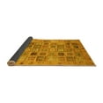 thumbnail image 2 of Ahgly Company Indoor Rectangle Abstract Yellow Modern Area Rugs, 2' x 5', 2 of 4