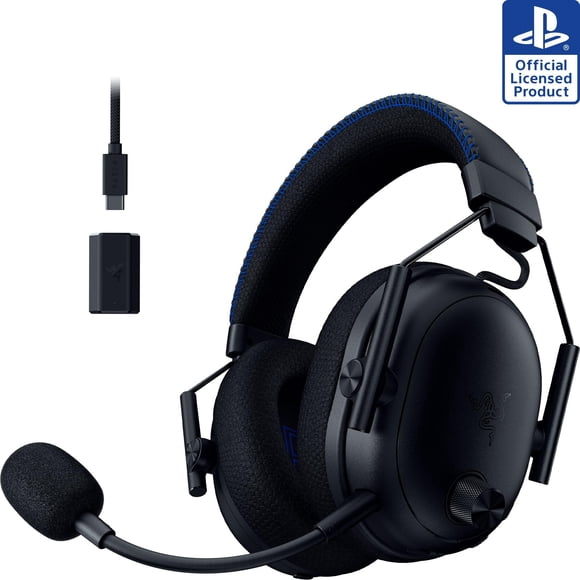 Auriculares inalámbricos para juegos Razer BlackShark V3 Pro ANC para PS5: micrófono de banda completa, controladores de 50 mm, 2,4 GHz, Bluetooth, 3,5 mm, compatibles con PC, Mac, Nintendo Switch y s