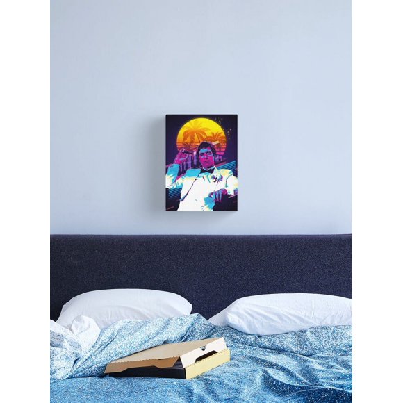 Aaroca Classic Cinema Art: Scarface Movie Print Featuring Al Pacino Canvas Print Canvas Posters