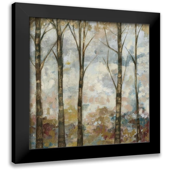 Goldberger, Jennifer 12x12 Black Modern Framed Museum Art Print Titled - Aural Arbor I