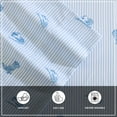 thumbnail image 6 of Wrangler Cowboy Pinstripe Light Blue Queen Sheet Set, 6 of 7