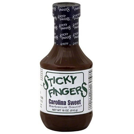 Sticky Fingers Smokehouse Carolina Sweet Barbecue Sauce, 18 oz, (Pack of