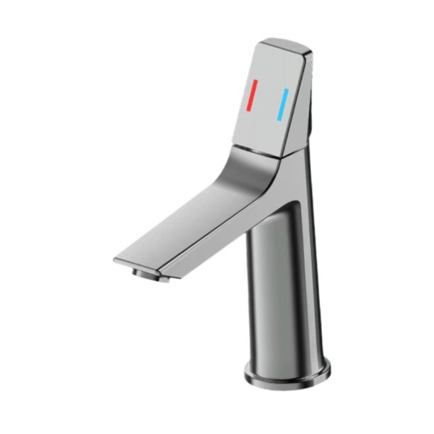 Grifo de baño BLESIY mezclador de lavabo una sola manija gris