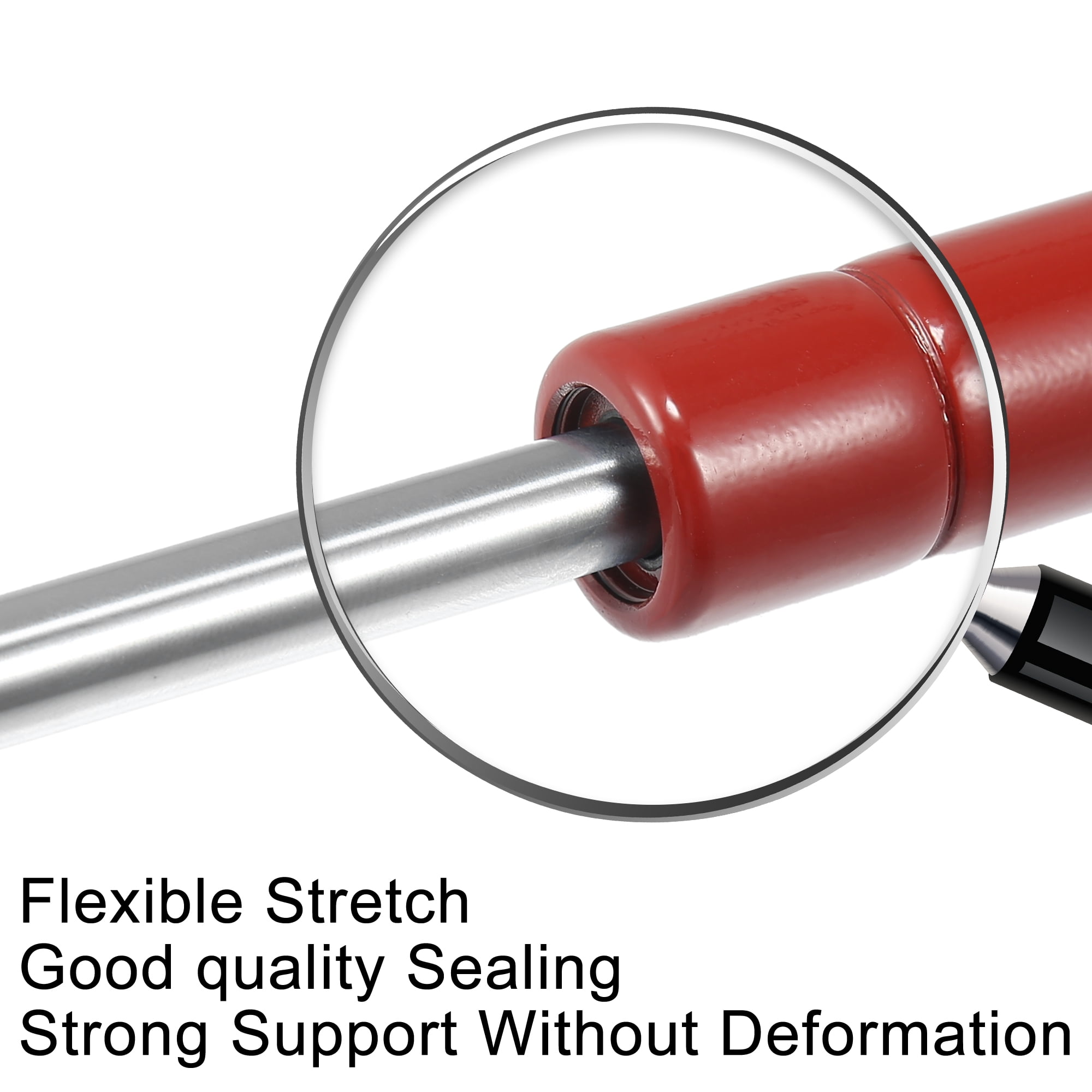 Unique Bargains 2pcs 20inch 400N/40KG Universal Lift Support Struts Hydraulic Rods Red
