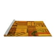 thumbnail image 2 of Ahgly Company Machine Washable Indoor Rectangle Patchwork Yellow Transitional Area Rugs, 6' x 9', 2 of 4