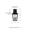 thumbnail image 2 of Capital Lighting 953321OZ Chandler 2 Light 20" Tall Outdoor Wall Sconce - Bronze, 2 of 7