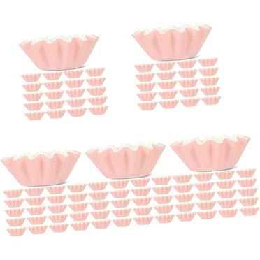 500 Pcs Cupcake Wavy Cake Tray Colored Parchment Paper Cups for Kids Decorative Tray Cupcake Case Liners Mini Paper Baking Cup Grease Proof Cupcake Liners Cupcake Liners Wrappers