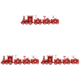 thumbnail image 3 of Juego de tren de Navidad de 3 piezas Ehuebsd adorno navideño regalo para niños decoración del hogar rojo, 3 of 3