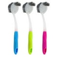 thumbnail image 2 of 2 X Double Sided Toilet Brush Plastic Long Handle Bathroom Scrub Cleaning Tool, 2 of 6