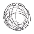 thumbnail image 5 of Denine Large Abstract Round Wall Art - Black, 5 of 5