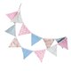 thumbnail image 4 of Banderines de cumpleaños para fiestas infantiles, banderines de algodón, decoración de pared para niños, color rosa, azul, rústico kenally HA6324-04B, 4 of 6