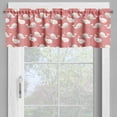 thumbnail image 2 of Ambesonne Whale Window Valance, Animals, 54" X 12", White Coral Teal, 2 of 5
