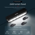 thumbnail image 3 of High-Intensity 2600 Lumens Bike Headlight - Durable Aluminum Alloy Construction, USB Rechargeable, Compact & Portable Design for Night Cycling, Mountain Biking, Road Riding - Essential Cycling Safety, 3 of 6