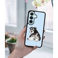 thumbnail image 5 of WIRESTER Shockproof Soft Rubber Cover Case for Samsung Galaxy S26+ / S26 Plus 6.7" 2026, Schnauzer Dog Butt Looking Back On Light Blue Background, 5 of 5