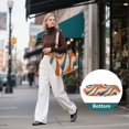 thumbnail image 7 of FORMRS Tote Bag for Women Quilted Large Capacity Travel Work Carry On Shoulder Handbag, Beige Abstract Wavy, 7 of 7