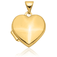 thumbnail image 5 of 14K Solid Yellow Gold Heart Personalized Photo Locket Necklace Picture Pendant Charm, 5 of 9