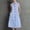 Light Blue, variant on Shirt Dresses for Women Plus Size Sun Dress Solid Color Sleeveless V Neck Button Down Regular Fit 2026 Summer Semi Formal Wedding Guest Dress