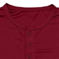 thumbnail image 5 of Men's Long Sleeve Henley Shirts Lightweight 3-Button Fashion Casual T-Shirts Quick Dry Soft Basic Pullover Tops, 5 of 8
