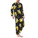thumbnail image 2 of Balery Banana Pijama para Hombre de Dos Piezas con Manga Larga, Conjunto de Dormir y Descanso Suave con Bolsillos-Small, 2 of 7