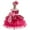 Hot Pink, variant on SuTry Girls Christmas Embroidery Sleeveless Dress Bow Collar Holiday Party Puffed Dress Festive Performance Outfit for Kids 4-9 Years(Red,7 Years)