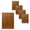 Rusted, variant on Corrugated Metal Wainscoting Wall Panel 5-Pack - Rust - 36" Height - Dakota Tin