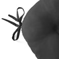 thumbnail image 4 of Mainstays Faux Suede 14.5" Chair Cushion with Ties, 4 Pack, Rich Black, 4 of 5