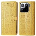 thumbnail image 1 of Funda Cartera FOXDOCK para Xiaomi 15 Pro , Flip PU con Relieve de Gatos y Perros, Tarjetero y Soporte, 1 of 6