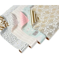 American Greetings Reversible Wedding Wrapping Paper, Bridal Designs (4 Rolls, 120 sq. ft.)