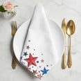 thumbnail image 2 of 4th of July Cloth Napkins, Independence Day Star American Washable and Reusable Dinner Napkins Set of 2, Table Napkin for Kitchen Party Birthday Wedding Hotel Housewarming 20"x20", 2 of 9