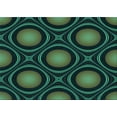 thumbnail image 1 of Ahgly Company Indoor Rectangle Patterned Deep Teal Green Area Rugs, 7' x 9', 1 of 1