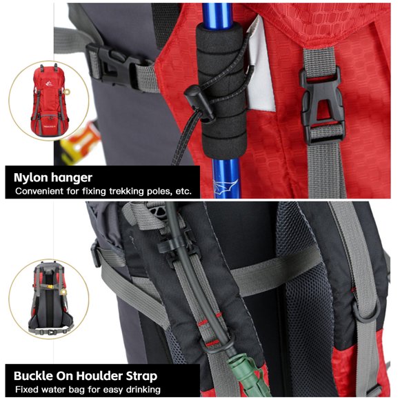 Two shoulder bag,Water-resistant With Rain With Rain Cover 60l Water-resistant With Qisuo Two Siuke