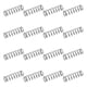 thumbnail image 1 of Paquete de 50 resortes de compresión de acero inoxidable 304, 0.4mm x 3mm x 10mm, resorte pequeño y diminuto para reparaciones en el hogar y bricolaje, uso en talleres e industrial, (tono plateado), 1 of 6