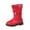 Red, variant on Winter Saving Clearance! VERUGU Mid Calf Boots Fall Winter New Girls Boots Plush Warm Cotton High Sleeve Princess Long Boots