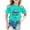 Mint Green, variant on Rhuody Girl Easter T Shirts Round Neck Tops Short Sleeve Shirts Bunny Prints Tee Adorable Wear 12-13 Years Yellow