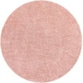 thumbnail image 4 of Unique Loom Davos Shag Collection Area Rug - Solid (5' 3" Round Dusty Rose), 4 of 7