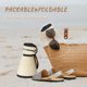 thumbnail image 5 of Women's Sun Visor Hats Wide Brim Straw Beach Hat Ponytail Hats for Women Foldable Floppy, 5 of 5