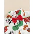 thumbnail image 5 of BemeyourBBs Toddler Baby Boys Farm Circus Gentleman Outfits Infant Baby Boys Summer Clothes Cute Cartoon Animal Print Short Sleeve Button Down Shirts with Bowtie Pockets Shorts Set, 5 of 9