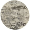 thumbnail image 3 of Nourison Celestial Modern Abstract Ivory/Grey 4' x ROUND Area Rug, (4' Round), 3 of 9