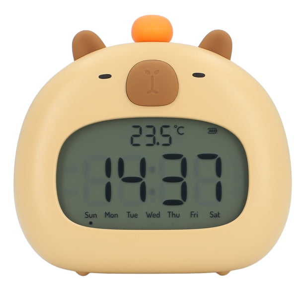 Reloj Despertador Capybara, Reloj Despertador Con Múltiples Tonos De Llamada, 800 MAh, Exquisito Para Uso Diario