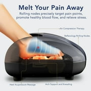 Miko Shiatsu Foot Massager with Heat Kneading and Rolling and Pressure Settings - Remote Control