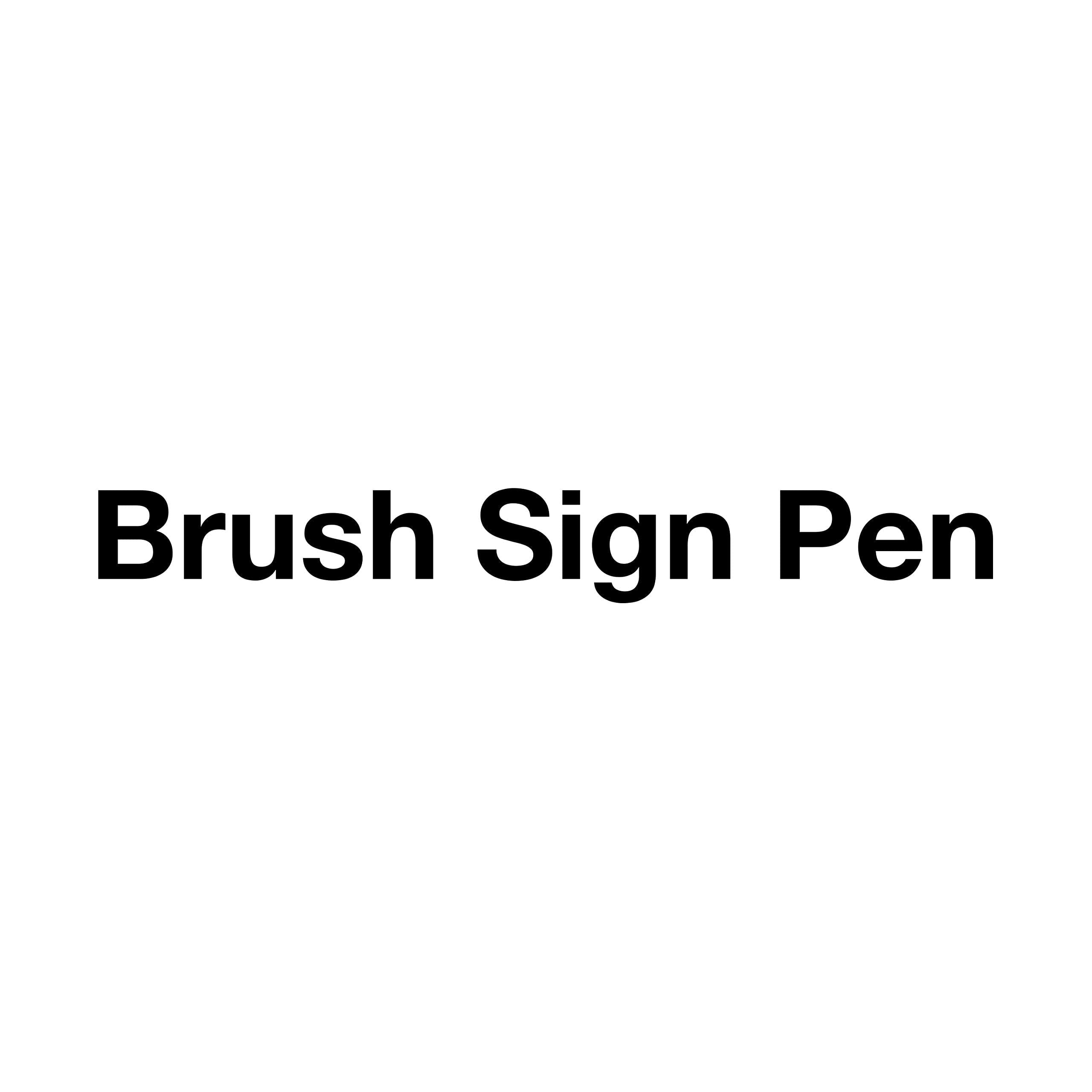 Pentel Arts Brush Tip Sign Pens - Secondary Colors, Set of 12