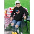 thumbnail image 2 of Patriotic Sunflower Usa Hoodie Women -Image by Shutterstock, Female XX-Large, 2 of 4