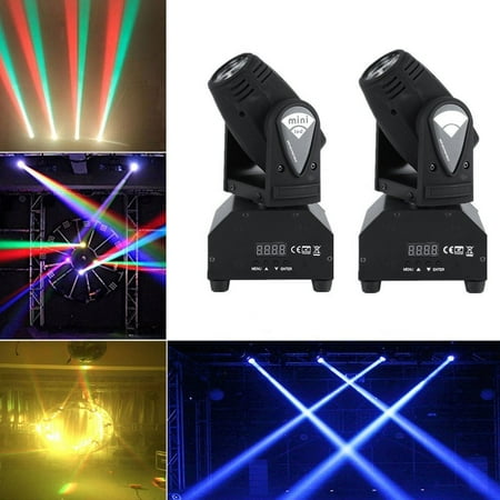 Effect Light Dj Lighting - 2pcs/set 50W LED RGBW Moving Head Stage Light DMX512 Disco DJ Party Effect Lights US Plug 110V