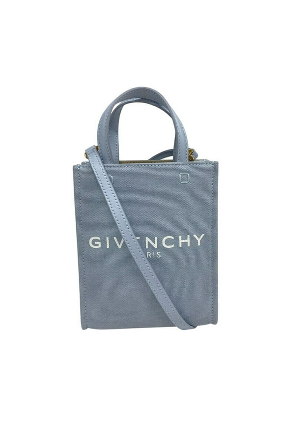 Pre-Owned GIVENCHY G Tote Vertical Ki BMA0223 Bag Shoulder Laptop Blue Women's (Good)