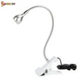 thumbnail image 3 of SPENCER USB Flexible Reading LED Bright Light Clip-on Beside Bed Desk Table Light Book Lamp for Notebook, Desktop, PC, Studying Lighting "Silver-White", 3 of 11